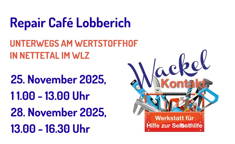 Repair-Café Lobberich unterwegs am Wertstoffhof Nettetal im WLZ